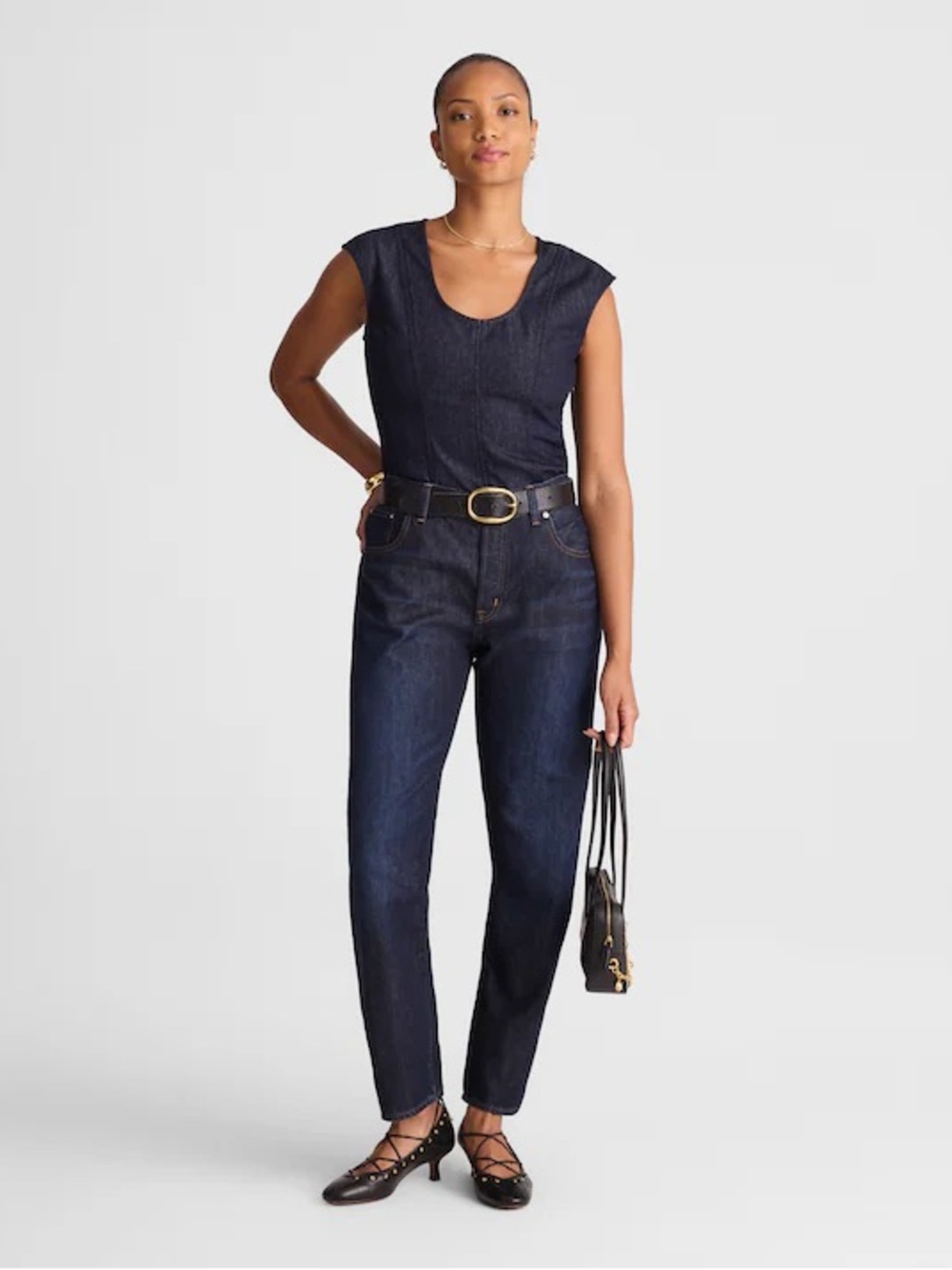 Madewell The Tall Curvy Dean Easy Straight Jean in SoftDrape T30